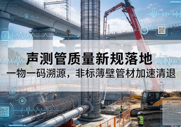 修水声测管质量新规落地，一物一码溯源，非标薄壁管材加速清退